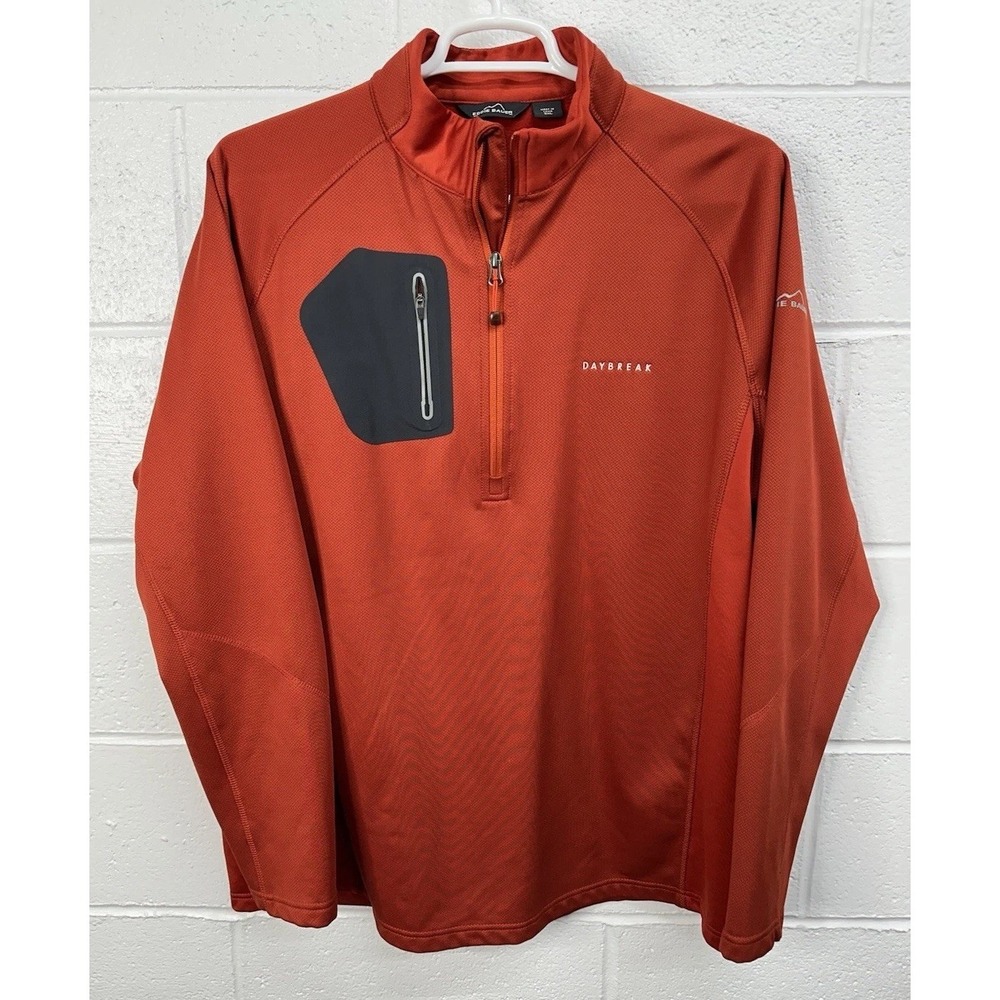 Eddie Bauer Pullover Red EB234 Half Zip Fleece Outdoor / Men's 2XL